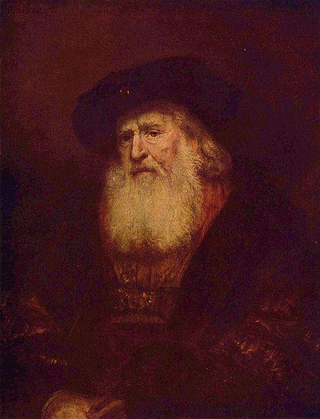 REMBRANDT Harmenszoon van Rijn Portrait of a Bearded Man oil painting image